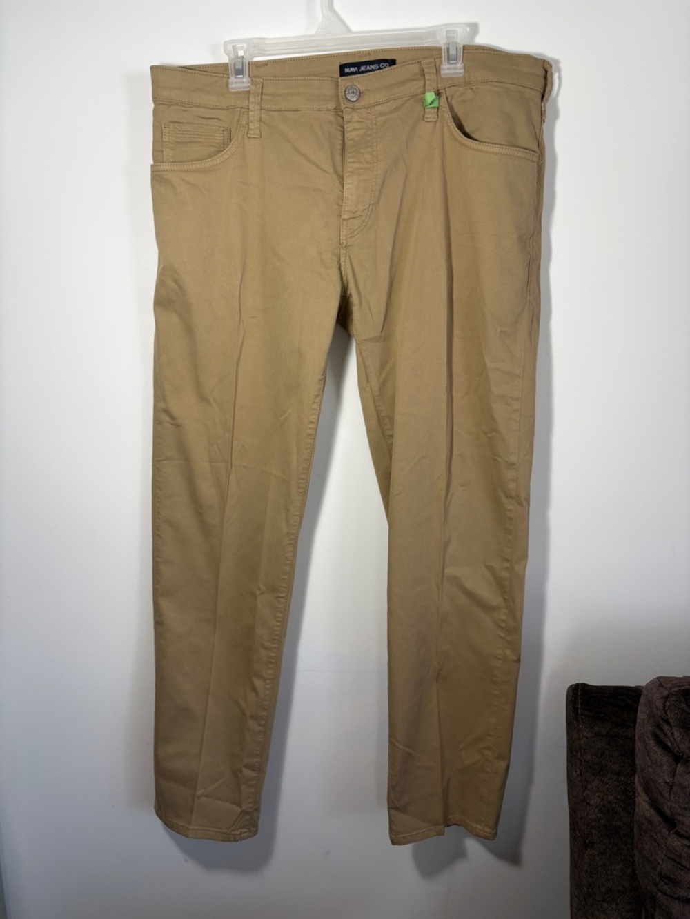 Men’s Mavi Zach Khaki colored Straight Fit Jeans/Pants- 38x32